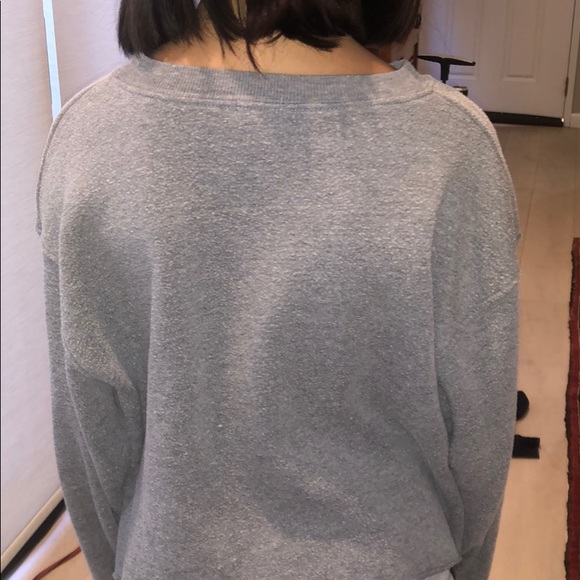 old brandy melville grey cropped crewneck - Picture 3 of 4